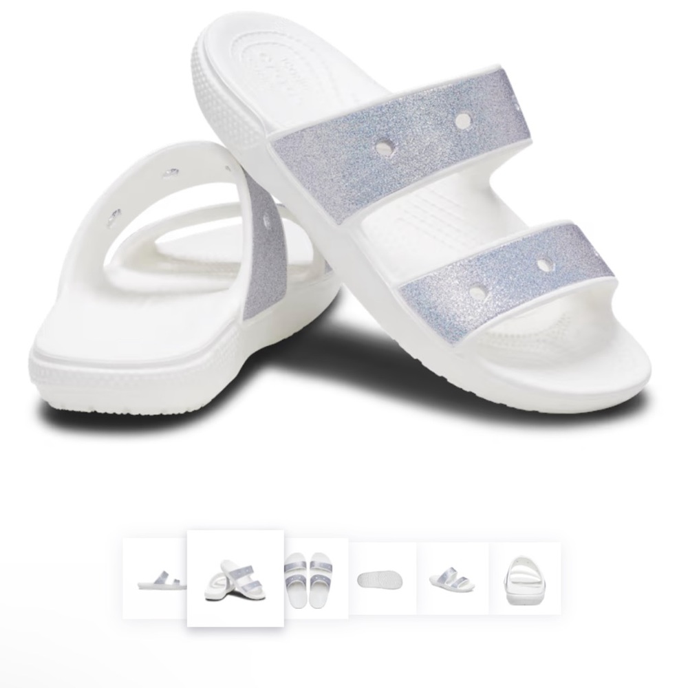 NWT CLASSIC CROCS GLITTER SANDAL